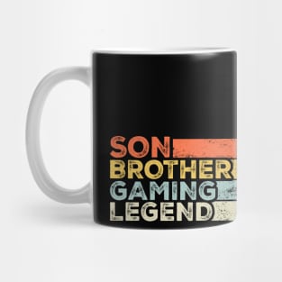 Son. Brother, Gaming Legend Funny Gaming Quote Retro Gamer Gift Mug